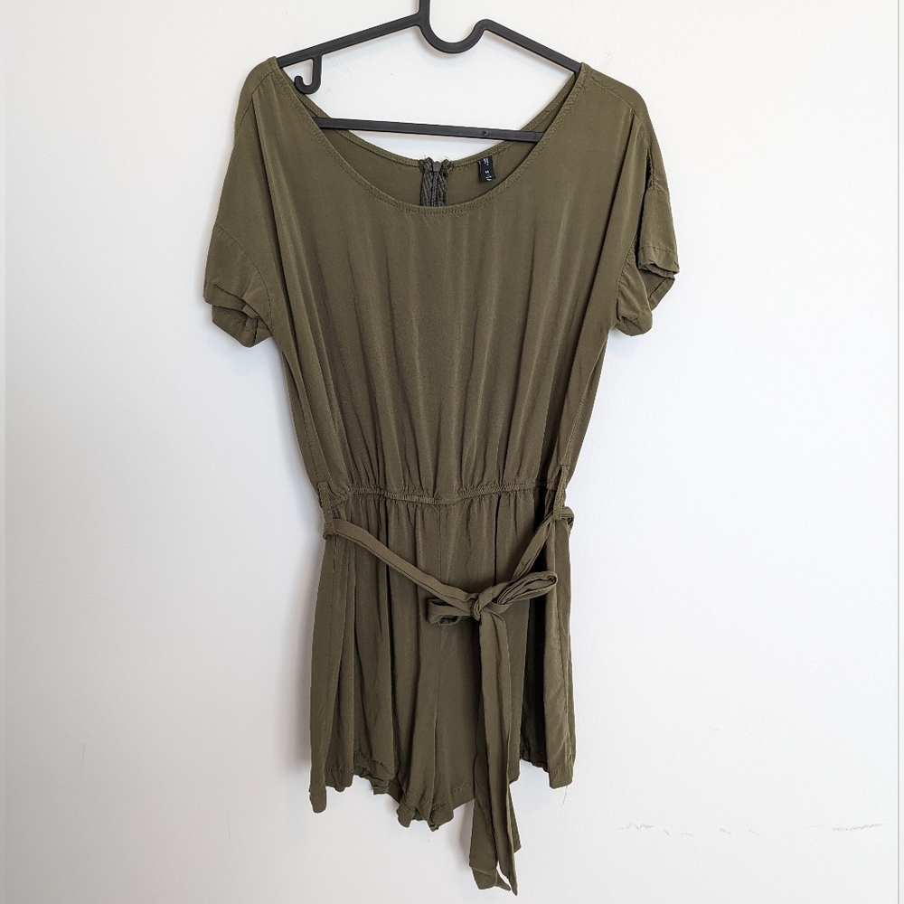 Zara Zaful army green romper dress size small